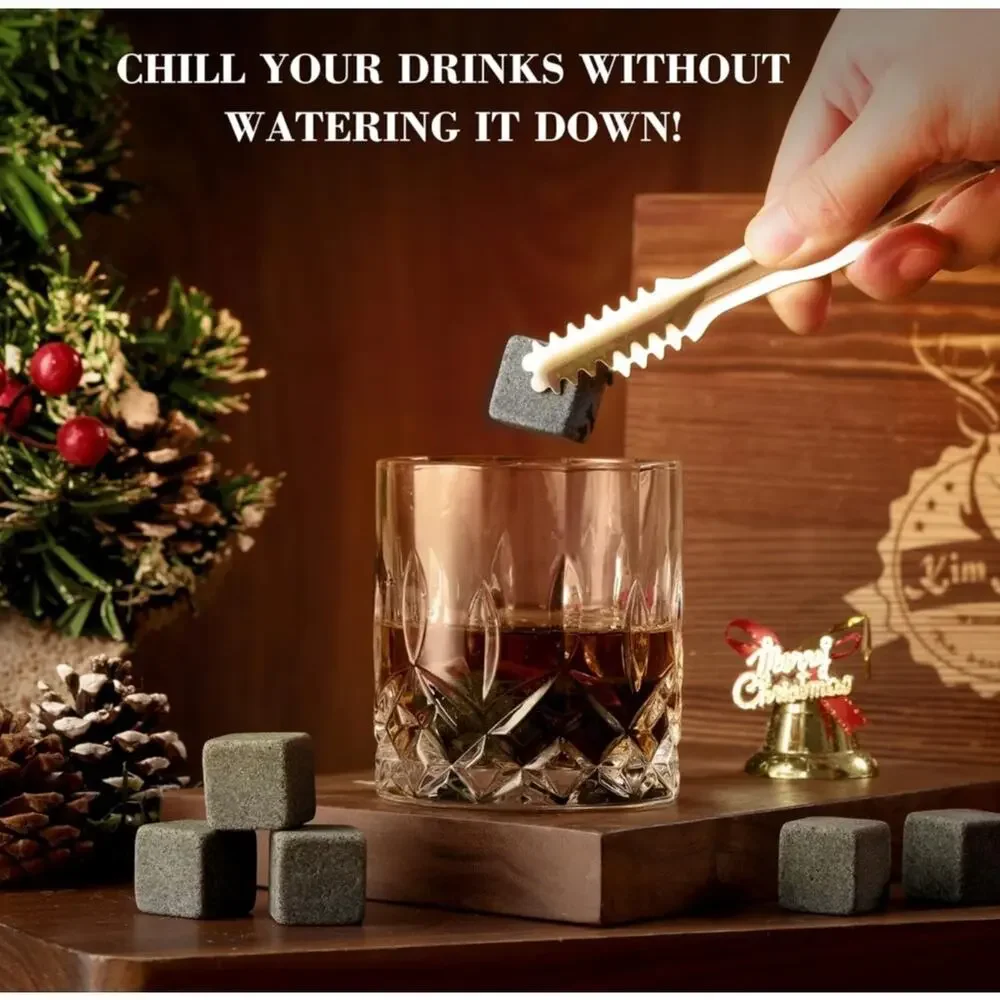 Whiskey Set Gifts with Whiskey Stones & Whiskey‎ Glasses Set of 2